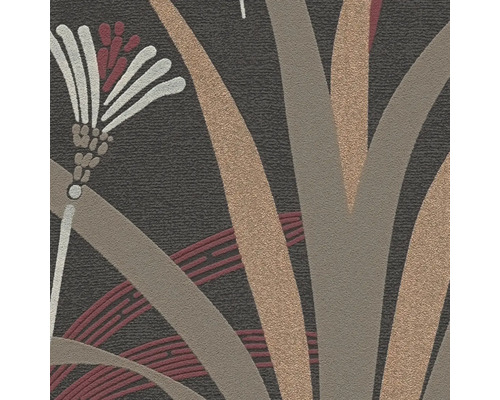 Close-up van een behang met een bloemmotief