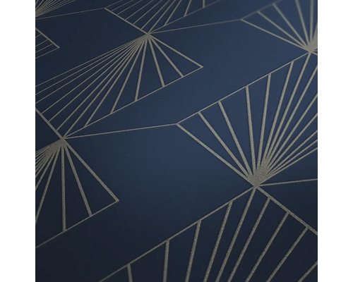 Behang met geometrisch waaierpatroon