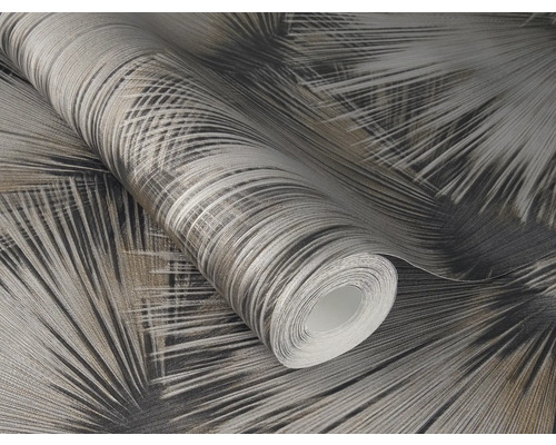 Rol behang met abstract waaiermotief