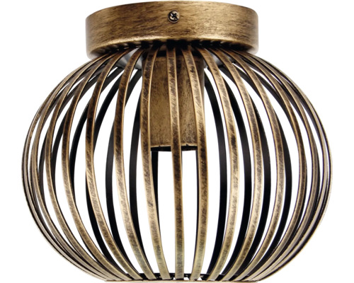 Plafondlamp van metaal met kooi ontwerp