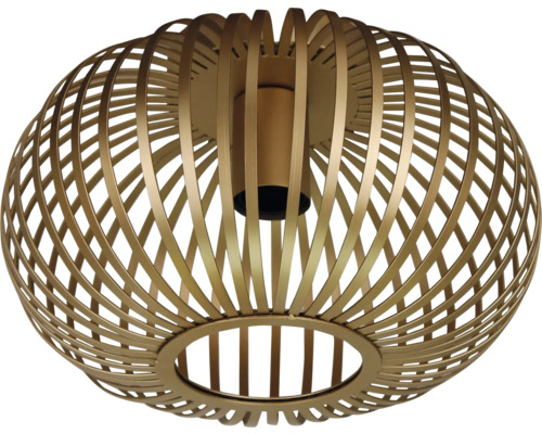 Bolvormige plafondlamp van metalen strips