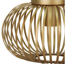 Metalen plafondlamp met stijlen