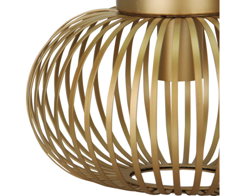 Metalen plafondlamp met stijlen