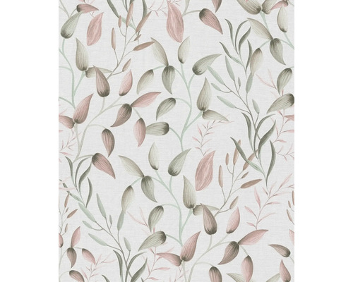 Behang met bladerenpatroon