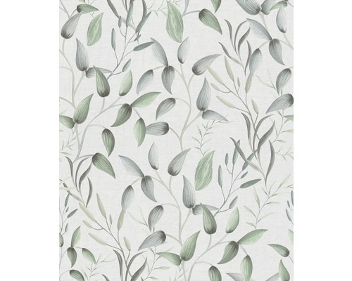 Behang met bladerpatroon