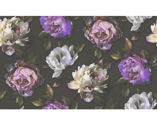 Behang met bloemmotief