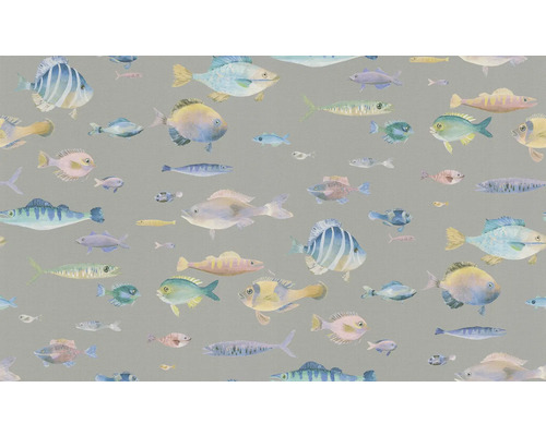Behang met vismotief