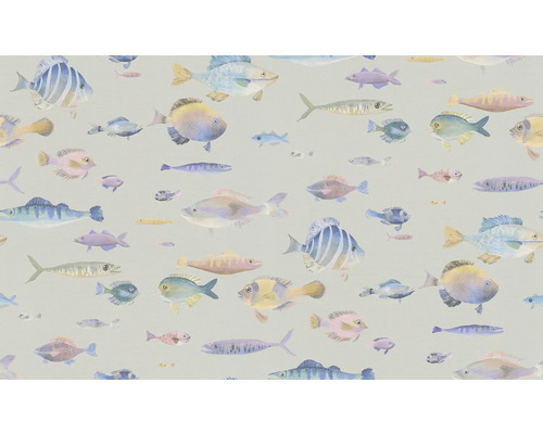 Behang met verschillende vismotieven