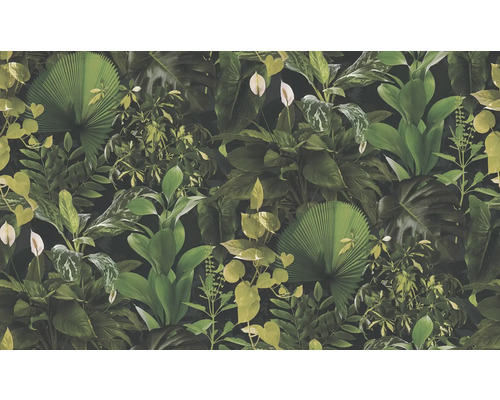 Behang met verschillende plantmotieven