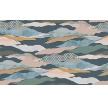 Behang met abstract wolkenpatroon