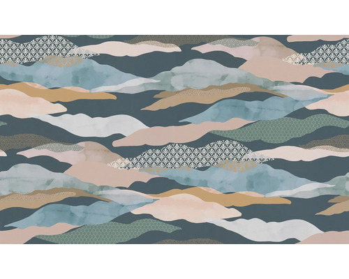 Behang met abstract wolkenpatroon