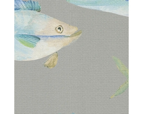 Behang met vispatroon