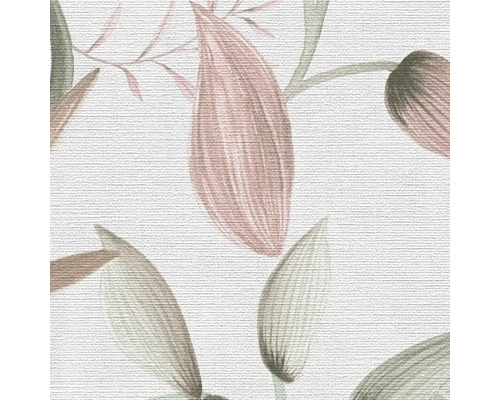 Behang met bladerpatroon