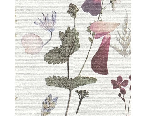 Behang met plantenmotief