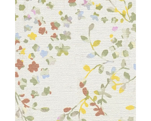 Behang met bloemen en bladeren