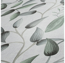 Close-up van behang met bladerenmotief
