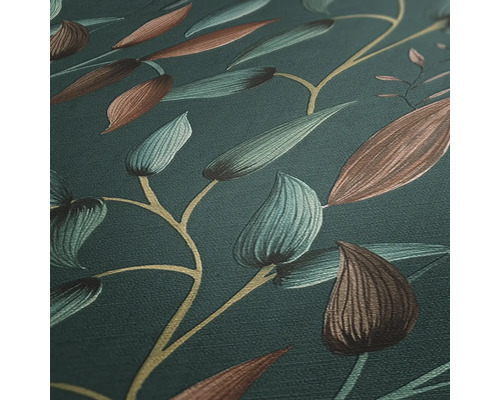 Behang met bladerpatroon voor wanddecoratie