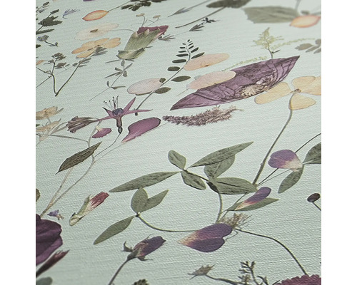 Close-up van een behang met bloemmotief