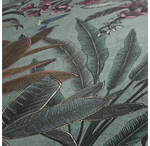 Behang met planten- en vogelmotief