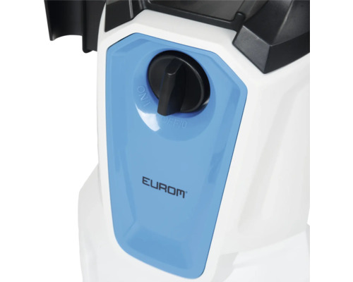 Detailopname van een Eurom product met aan- en uitknop