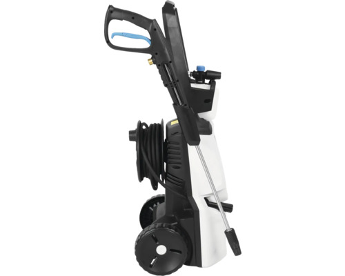 Hogedrukreiniger met haspel en wielen