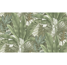 Behang met tropische plantmotieven