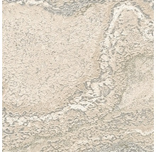 Close-up van een beige keramische tegel met een gestructureerd oppervlak