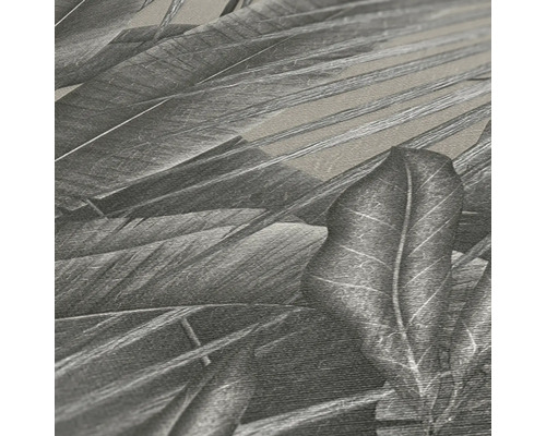 Close-up van een behang met plantenmotief