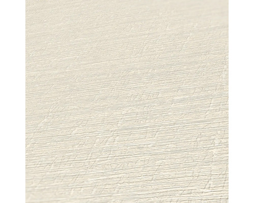 Close-up van een behang met een fijne, horizontale structuur