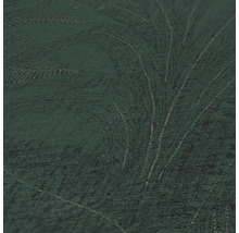 Detail van een donkergroen behang met patroon
