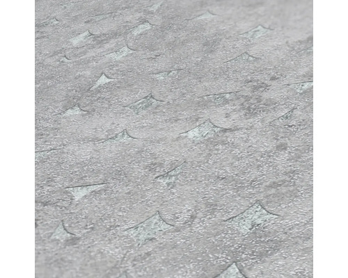 Close-up van een grijs vinylbehang met patroon