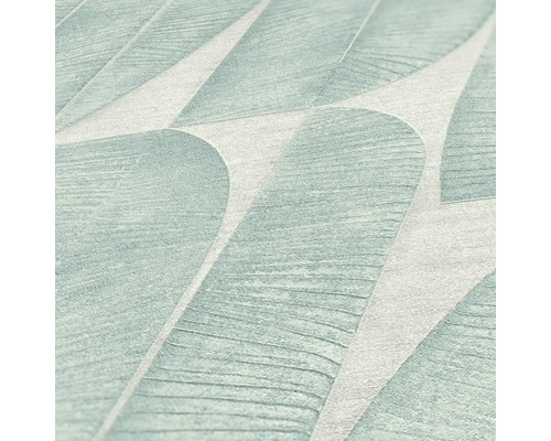 Behang met abstract bladmotief