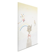 Canvas schilderij met dierenmotieven voor kinderkamer