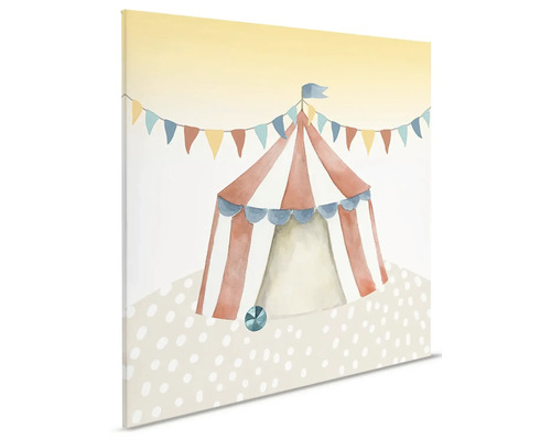 Illustratie van een circustent op canvas