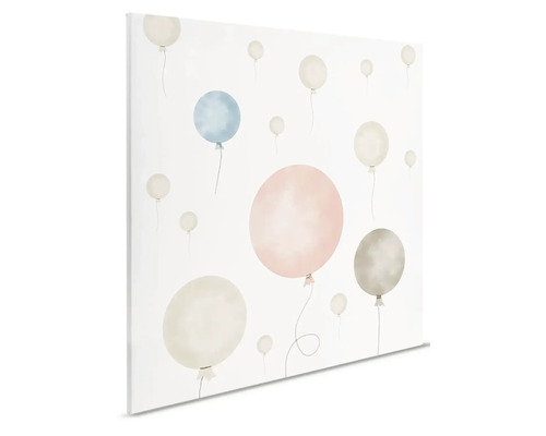 Canvas schilderij met waterverf ballonnen voor kinderkamer
