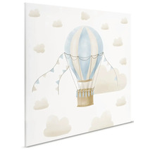 Schilderij canvas Luchtballon beige 30x30 cm