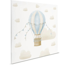 Canvas schilderij met luchtballon motief en wolken
