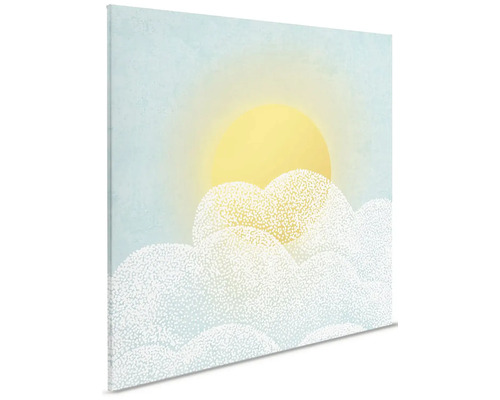 Schilderij met wolken en zon