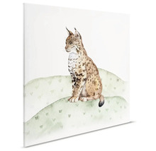 Schilderij canvas Lynx 30x30 cm