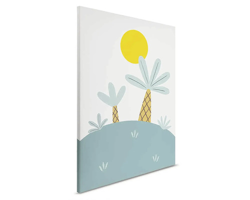 Canvas schilderij met palmmotief voor wanddecoratie