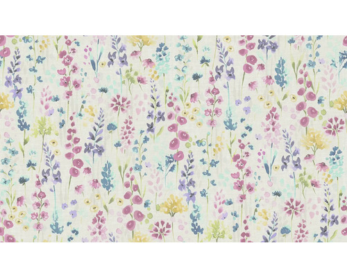 Behang met bloemenmotief