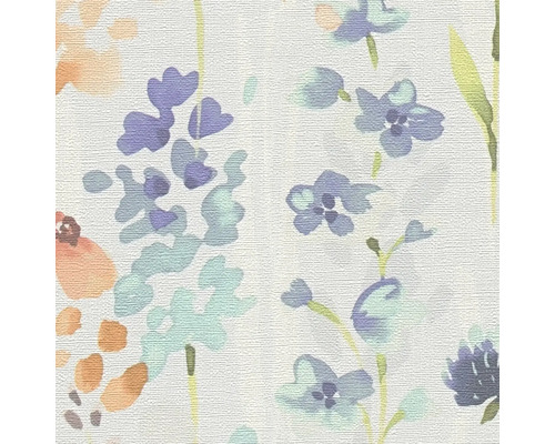 Close-up van een behang met bloemmotief