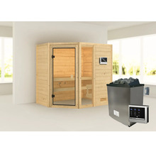 Sauna met kachel en besturing