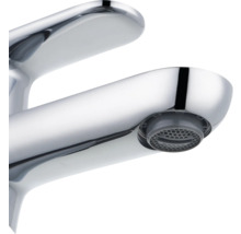 Chromen kraan met waterbesparende functie