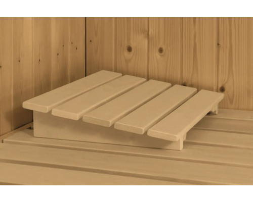 Houten voetensteun voor sauna