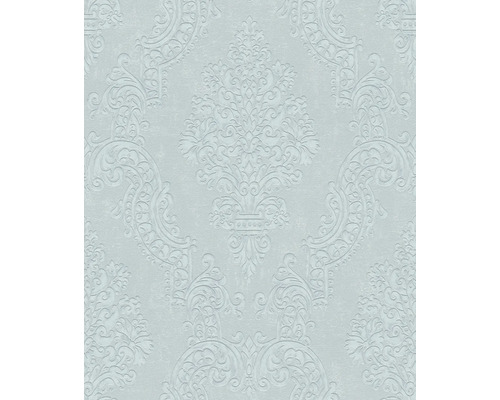 Behang met reliëf en bloemmotief