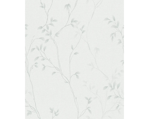 Behang met bladmotief