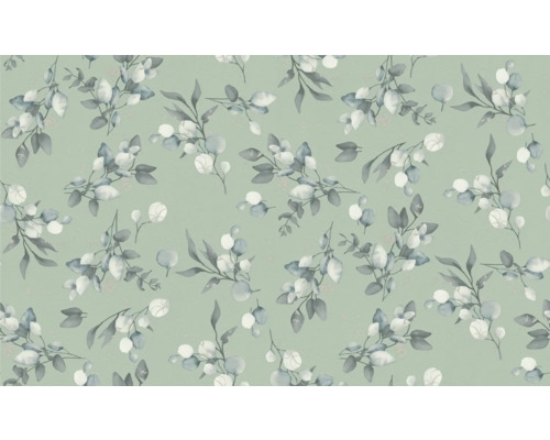 Behang met eucalyptuspatroon