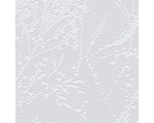 Wit reliëfbehang met plantenmotief voor wanddecoratie