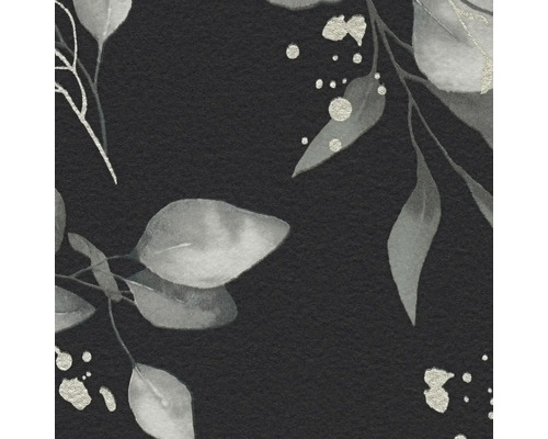 Close-up van een bloemmotief met bladeren